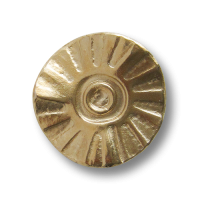 Phantasievolle goldfarbene Metall Ösen Knöpfe mit gewellter Oberfläche Phantasievolle goldfarbene Metall Ösen Knöpfe mit gewellter Oberfläche