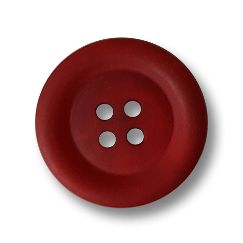Roter schlichter Basic-Knopf 4-Loch