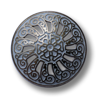 Weiß-Blassgoldfarbene wunderschöne Metallknöpfe mit Nostalgie Durchbruchmuster Weiß-Blassgoldfarbene wunderschöne Metallknöpfe mit Nostalgie Durchbruchmuster