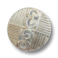 www.knopfparadies.de - 5339si - Silber-weiße Metallknöpfe mit Nostalgie Design www.knopfparadies.de - 5339si - Silber-weiße Metallknöpfe mit Nostalgie Design