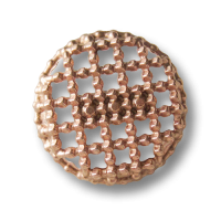 Rotgoldfarbene Metall Ösen Knöpfe mit Gitter Durchbruch Rotgoldfarbene Metall Ösen Knöpfe mit Gitter Durchbruch
