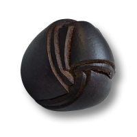 www.knopfparadies.de - 6951sb - Schwarzbraune Lederknöpfe wie Knoten www.knopfparadies.de - 6951sb - Schwarzbraune Lederknöpfe wie Knoten