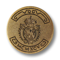 www.Knopfparadies.de - 1654ag - Edle altgoldene Wappenknöpfe aus Metall www.Knopfparadies.de - 1654ag - Edle altgoldene Wappenknöpfe aus Metall
