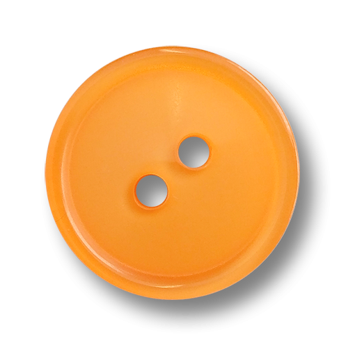 www.knopfparadies.de - 5191or - Orangefarbene Kunststoffknöpfe mit zwei Löchern