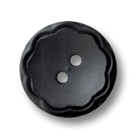 Verspielter schwarzer Knopf Verspielter schwarzer Knopf