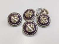 Vorschau: www.knopfparadies.de - 0930ls - Altsilberfarbene Blazerknöpfe mit bunte emailliertem Wappenmotiv Vorschau: www.knopfparadies.de - 0930ls - Altsilberfarbene Blazerknöpfe mit bunte emailliertem Wappenmotiv