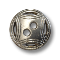 www.knopfparadies.de - 6949si - Silberfarbene Metallknöpfe mit zwei Knopflöchern und Durchbruchmuster www.knopfparadies.de - 6949si - Silberfarbene Metallknöpfe mit zwei Knopflöchern und Durchbruchmuster