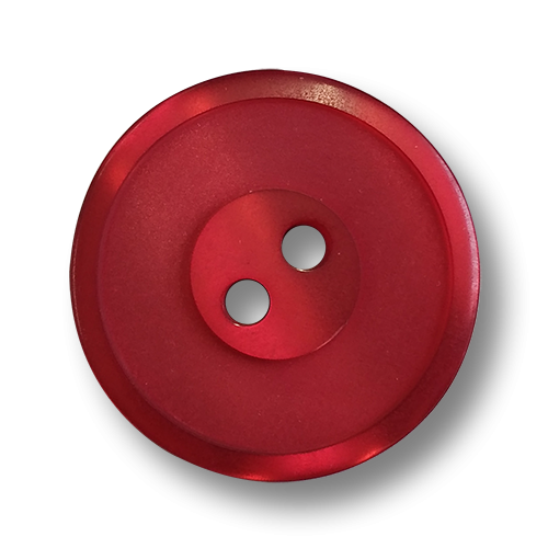 www.knopfparadies.de - 4453ro - Rot schimmernde Kunststoffknöpfe mit zwei Löchern