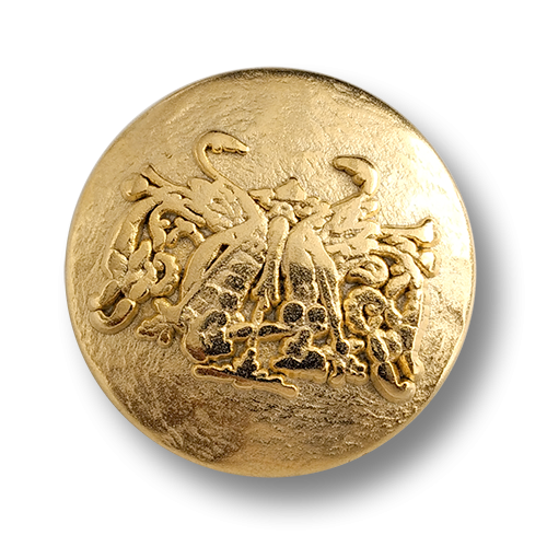 Extravaganter Metall Knopf mit phantasievollem Emblem