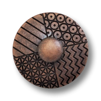 www.knopfparadies.de - 6006ak - Altkupferfarbene Kunststoffknöpfe mit interessantem Muster www.knopfparadies.de - 6006ak - Altkupferfarbene Kunststoffknöpfe mit interessantem Muster