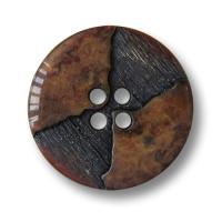 Schöner braun-schwarzer Knopf Schöner braun-schwarzer Knopf