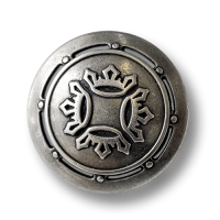 www.knopfparadies.de - 1264as - Altsilberfarbene Metallknöpfe mit mondänem Motiv: Kronen www.knopfparadies.de - 1264as - Altsilberfarbene Metallknöpfe mit mondänem Motiv: Kronen