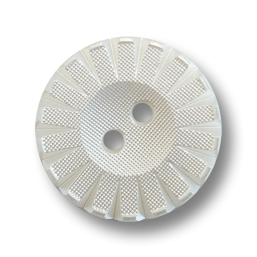 www.knopfparadies.de - 2216we - Elegant schimmernde Kunststoffknöpfe mit strukturierter Oberfläche