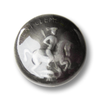 Nobler Metall Ösen Knopf mit St. Georg & Drachen Nobler Metall Ösen Knopf mit St. Georg & Drachen