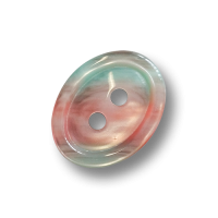 Hübsche ovale Kunststoffknöpfe in zarten rosa-hellgrünen Farbtönen Hübsche ovale Kunststoffknöpfe in zarten rosa-hellgrünen Farbtönen