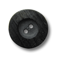 Schwarz mittelbrauner Kunststoff Knopf in Horn Optik Schwarz mittelbrauner Kunststoff Knopf in Horn Optik