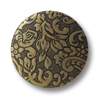 www.Knopfparadies.de - 5251me - Altmessingfarbene Metallblechknöpfe mit Blumen und Ranken www.Knopfparadies.de - 5251me - Altmessingfarbene Metallblechknöpfe mit Blumen und Ranken