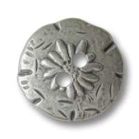 www.Knopfparadies.de - 0436zi - Urige Metallknöpfe mit Edelweiß in Silber bis Zinnfarben www.Knopfparadies.de - 0436zi - Urige Metallknöpfe mit Edelweiß in Silber bis Zinnfarben