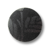 Eleganter schwarzer Ösen Knopf mit Stoff Überzug Eleganter schwarzer Ösen Knopf mit Stoff Überzug