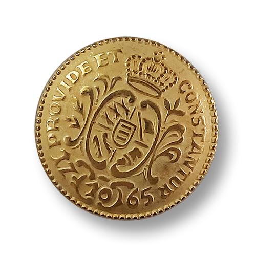 Edler goldfarbener Uniformknopf