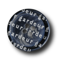 Modischer brauner Designer Knopf mit Buchstaben Modischer brauner Designer Knopf mit Buchstaben