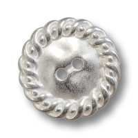 www.knopfparadies.de - 6096si - Silberfarbene Metallknöpfe mit zwei Löchern und verschnörkeltem Rand www.knopfparadies.de - 6096si - Silberfarbene Metallknöpfe mit zwei Löchern und verschnörkeltem Rand