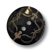 www.knopfparadies.de - 4449sc - Schwarze Büfelhornknöpfe mit zwei Löchern www.knopfparadies.de - 4449sc - Schwarze Büfelhornknöpfe mit zwei Löchern
