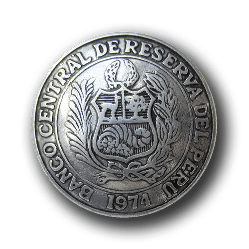 Klassischer Münz Metall Knopf mit Wappen für Blazer
