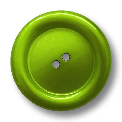 www.knopfparadies.de - 5209gn - grüne Kunststoffknöpfe mit besonderer Form