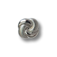 www.knopfparadies.de - 6630si - Silberfarbene Kunststoffknöpfe wie kleine Knoten www.knopfparadies.de - 6630si - Silberfarbene Kunststoffknöpfe wie kleine Knoten