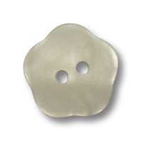 Matt perlmutt weißer Kunststoff Knopf in Blumen Form Matt perlmutt weißer Kunststoff Knopf in Blumen Form
