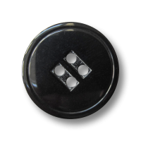 Maskuliner schwarzer Vierloch Kunststoff Knopf Maskuliner schwarzer Vierloch Kunststoff Knopf