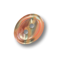 Hübsche ovale Kunststoffknöpfe in zarten orange-grünen Farbtönen Hübsche ovale Kunststoffknöpfe in zarten orange-grünen Farbtönen