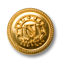 Edler Blazerknopf in matt gold  Edler Blazerknopf in matt gold