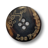 www.knopfparadies.de - 6379bf - Echte Büffelhornknöpfe mit Schriftzug www.knopfparadies.de - 6379bf - Echte Büffelhornknöpfe mit Schriftzug