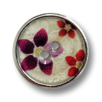 ww.knopfparadies.de - 6465bu - Flache Metallknöpfe mit Blumenmuster ww.knopfparadies.de - 6465bu - Flache Metallknöpfe mit Blumenmuster