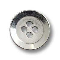 www.knopfparadies.de - 6360gs - Glänzend silberfarbene, dünne Metallknöpfe mit vier Löchern www.knopfparadies.de - 6360gs - Glänzend silberfarbene, dünne Metallknöpfe mit vier Löchern