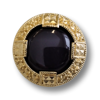 www.knopfparadies.de - 4500gs - Besonders elegante Kunststoffknöpfe in schwarz und matt gold www.knopfparadies.de - 4500gs - Besonders elegante Kunststoffknöpfe in schwarz und matt gold