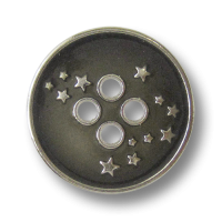 www.Knopfparadies.de - 4276sg - Freche Sternknöpfe aus Metall in Silber & Grau www.Knopfparadies.de - 4276sg - Freche Sternknöpfe aus Metall in Silber & Grau