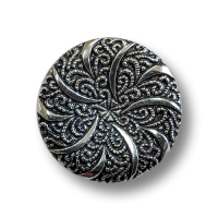 www.knopfparadies.de - 4532si - Glänzend altsilberfarbene Kunststoffknöpfe mit filigranem Muster www.knopfparadies.de - 4532si - Glänzend altsilberfarbene Kunststoffknöpfe mit filigranem Muster
