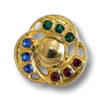 www.knopfparadies.de - 6085go - Goldfarbene Schmuckknöpfe mit Glitzersteinen www.knopfparadies.de - 6085go - Goldfarbene Schmuckknöpfe mit Glitzersteinen