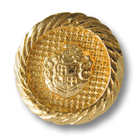 www.knopfparadies.de - 1541go - Extravagante goldene Wappenknöpfe aus Metall www.knopfparadies.de - 1541go - Extravagante goldene Wappenknöpfe aus Metall