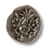www.knopfparadies.de - 5992zn - Zinnfarbene Knöpfe mit Blumenmotiv www.knopfparadies.de - 5992zn - Zinnfarbene Knöpfe mit Blumenmotiv