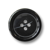 Großer klassischer schwarzer Vierloch Kunststoff Knopf Großer klassischer schwarzer Vierloch Kunststoff Knopf