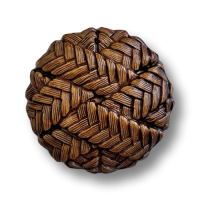 Hübsche, braune Kunststoffknöpfe, fast wie mit Band umwickelt Hübsche, braune Kunststoffknöpfe, fast wie mit Band umwickelt