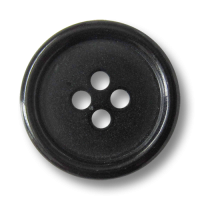 Klassisch schlichte schwarz glänzende Vierloch Kunststoffknöpfe Klassisch schlichte schwarz glänzende Vierloch Kunststoffknöpfe