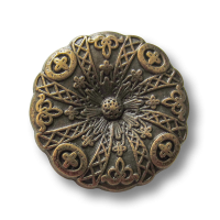 Schöner altmessingfarbener Nostalgie-Knopf Schöner altmessingfarbener Nostalgie-Knopf