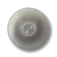 Edler silbergrauer Zweiloch Knopf in Perlmutt Optik Edler silbergrauer Zweiloch Knopf in Perlmutt Optik
