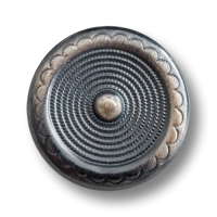 Feiner eisen-silberfarbener Metallknopf Feiner eisen-silberfarbener Metallknopf