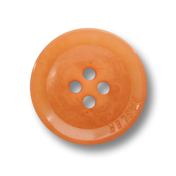 Edler Vierloch Kunststoff Knopf in Apricotfarben